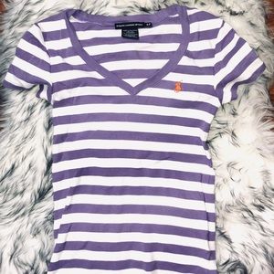purple polo Ralph lauren tee